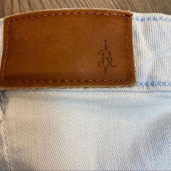 Roca Wear Distressed Faded Denim Midi Skirt 9/10 - Picture 7 of 11